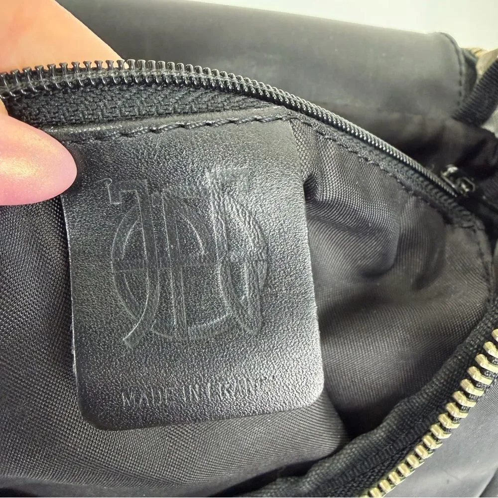 Jean Paul Gaultier Y2K Black Nylon Crossbody Utility Core Bag